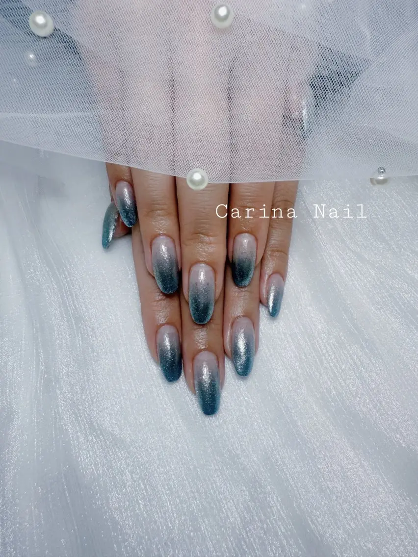 ネイル グラデーション ラメ(グリッター) ラメグラデーション Carina Nailのネイルデザイン