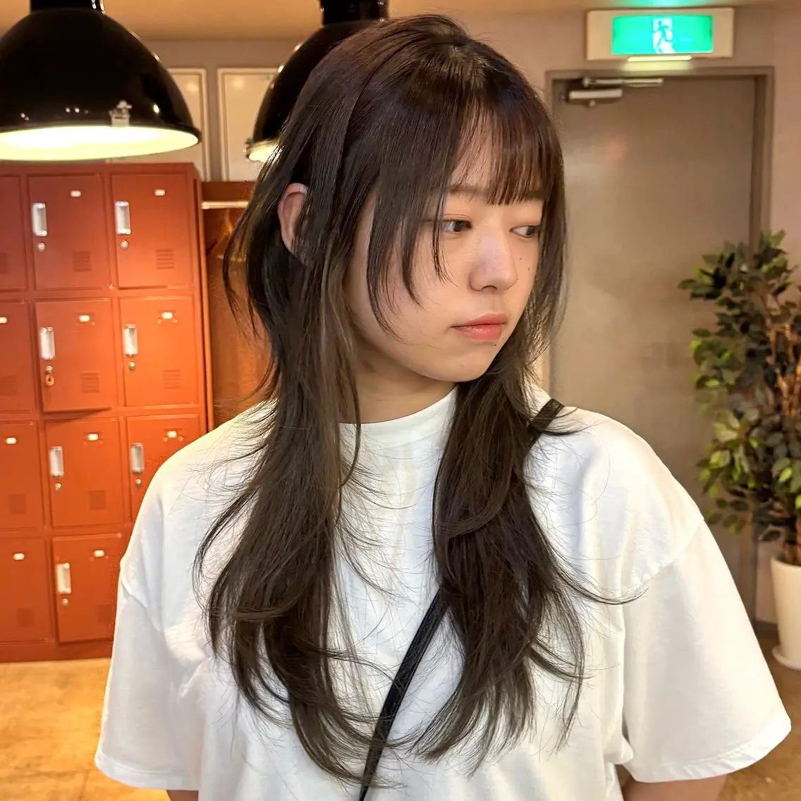 ロング カラー ハッシュカット カット ヘアカラー トリートメント 複雑履歴/ レイヤー/ハッシュのヘアスタイル
