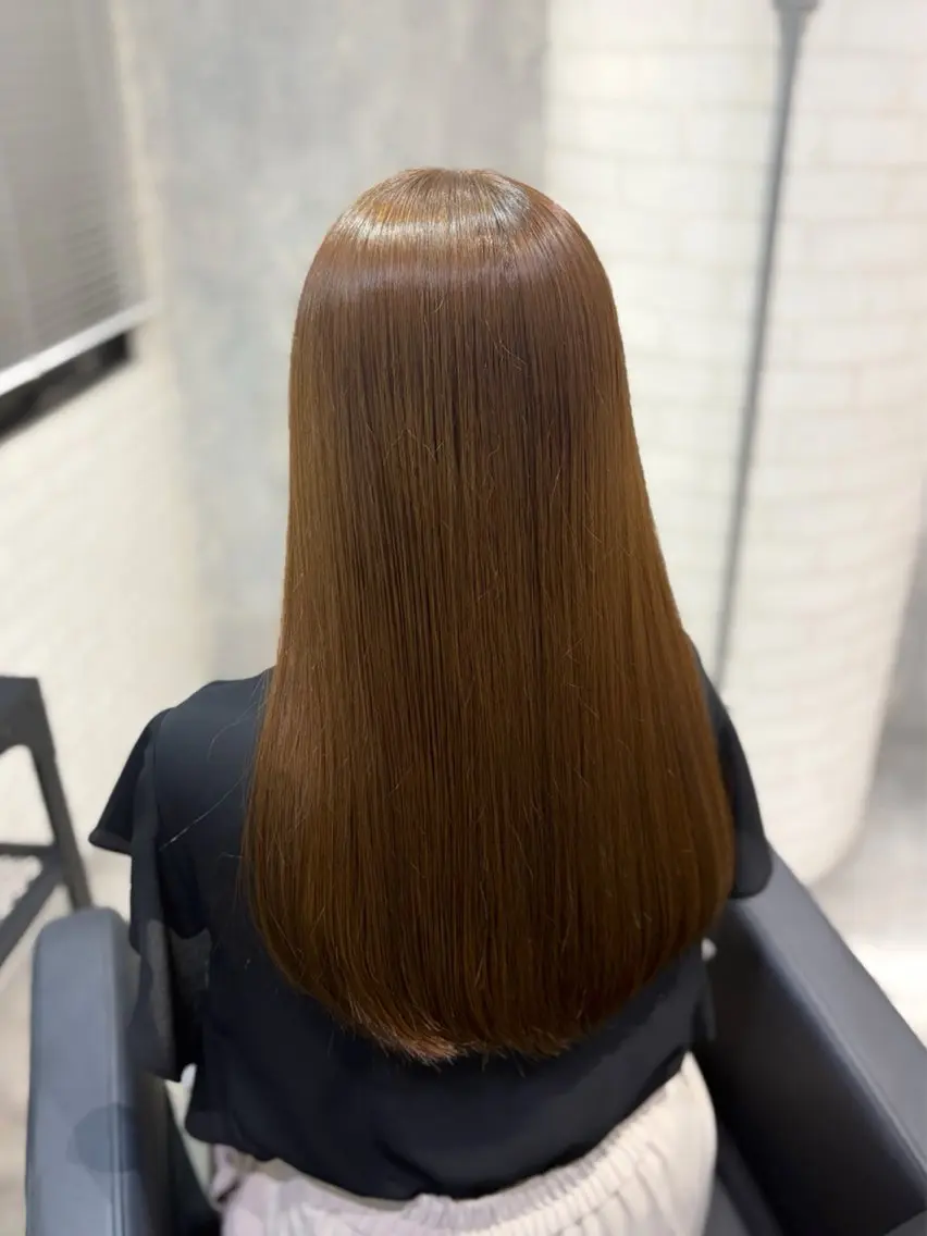 ロング カラー ベージュカラー ブラウンカラー 透明感カラー shiori/透明感 /顔周り/髪質改善のヘアスタイル
