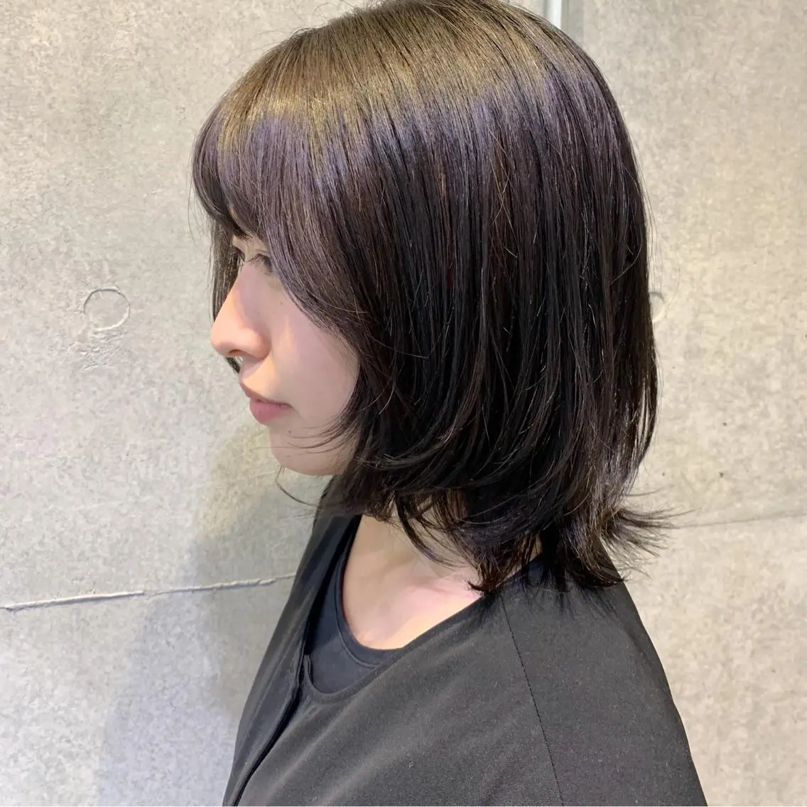 ミディアム ウルフカット カット ヘアカラー オシャレ髪✔️ 店長オオキアキヒロのヘアスタイル