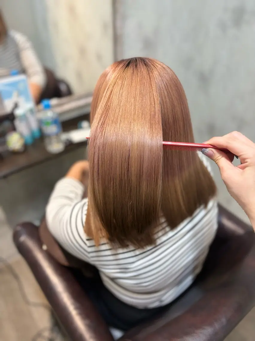 セミロング she.2新宿⭐️ SORAのヘアスタイル