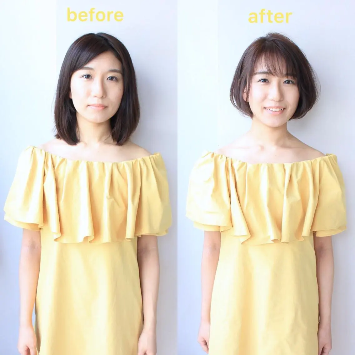 ミディアム 河野 薫のヘアスタイル