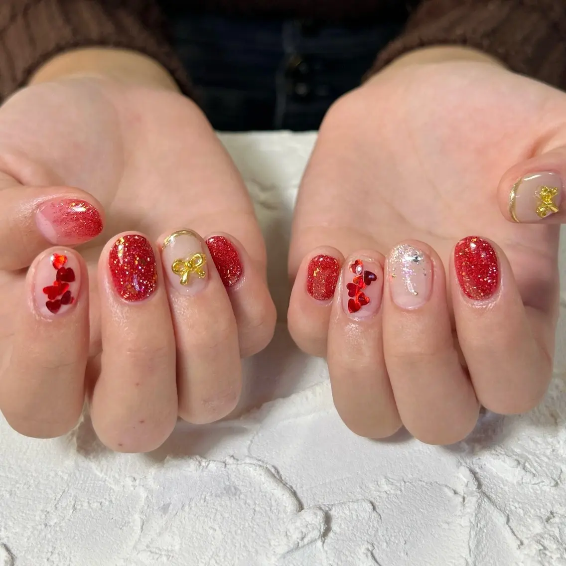 ネイル 冬ネイル クリスマス ハンドネイル Lofinails ちひろのネイルデザイン