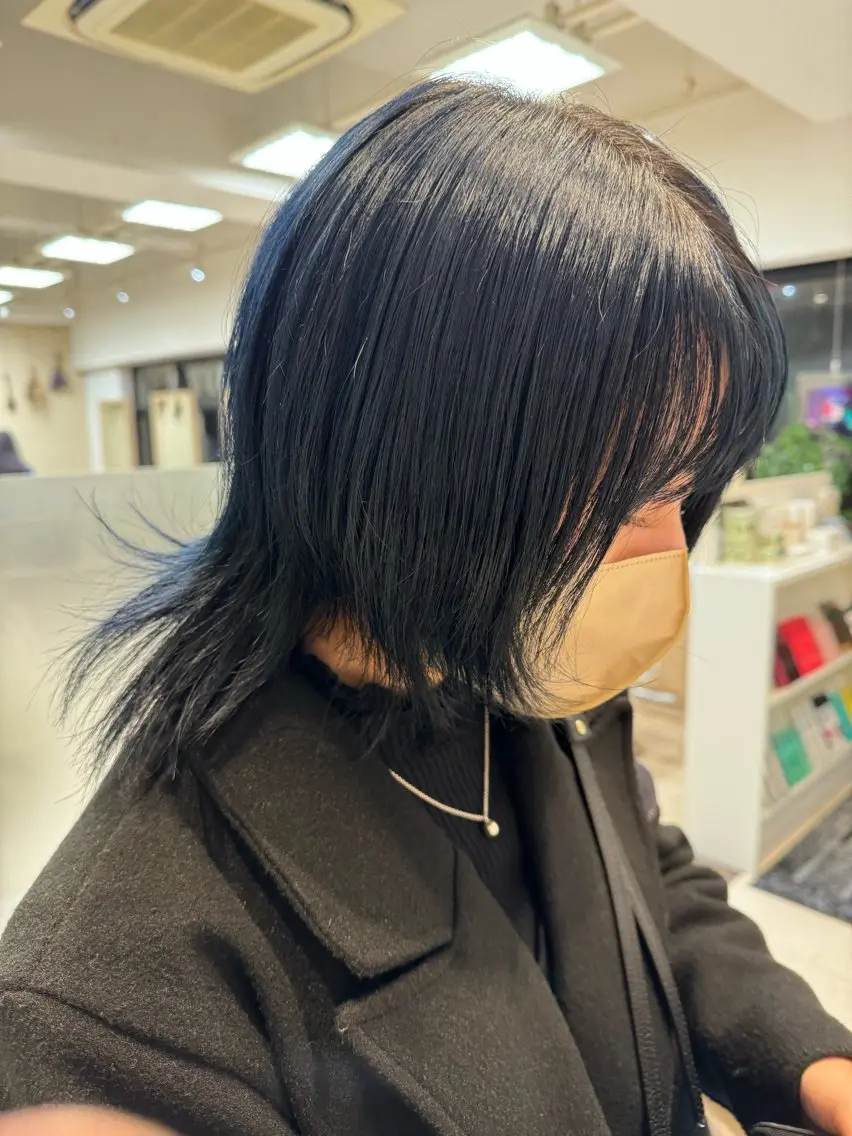 カラー ブルーカラー ヘアカラー UMEDA RYUHEIのヘアスタイル