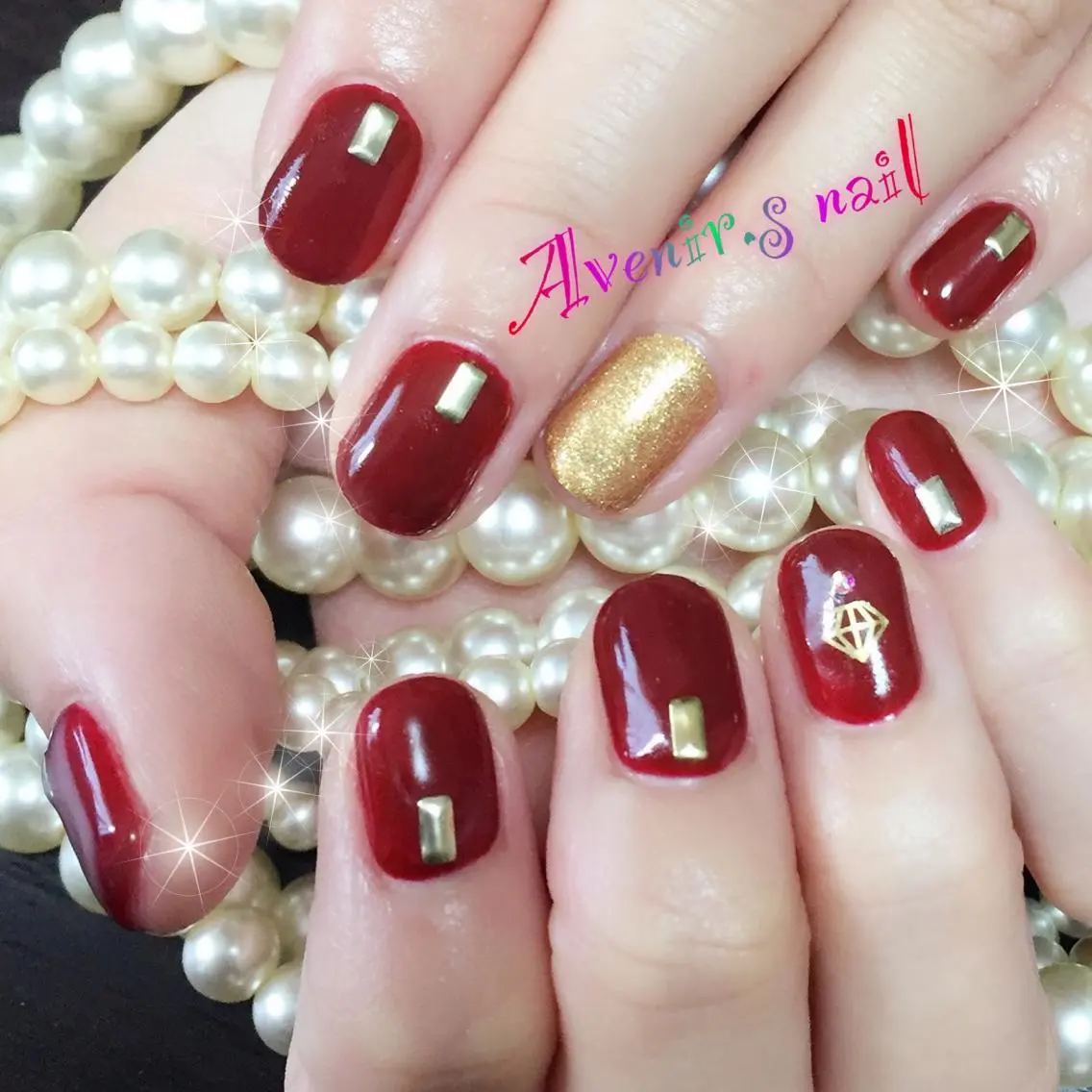 ネイル ボルドー Home Salon Avenir.のネイルデザイン