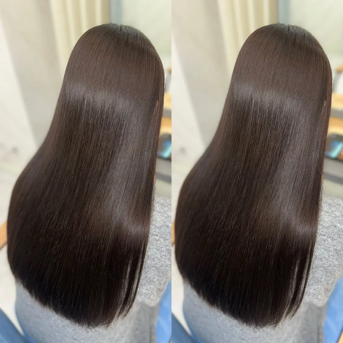 ロング カラー 髪質改善🩵縮毛矯正 代々木/木下のヘアスタイル