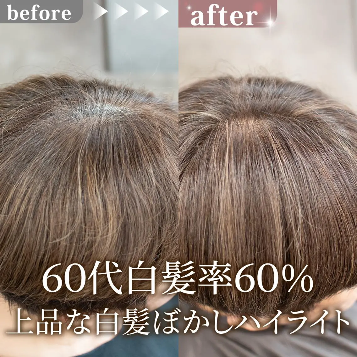 ショート カラー ハイライトカラー ハイライト カット ヘアカラー トリートメント 白髪ぼかしハイライト 【亀有】山本のヘアスタイル