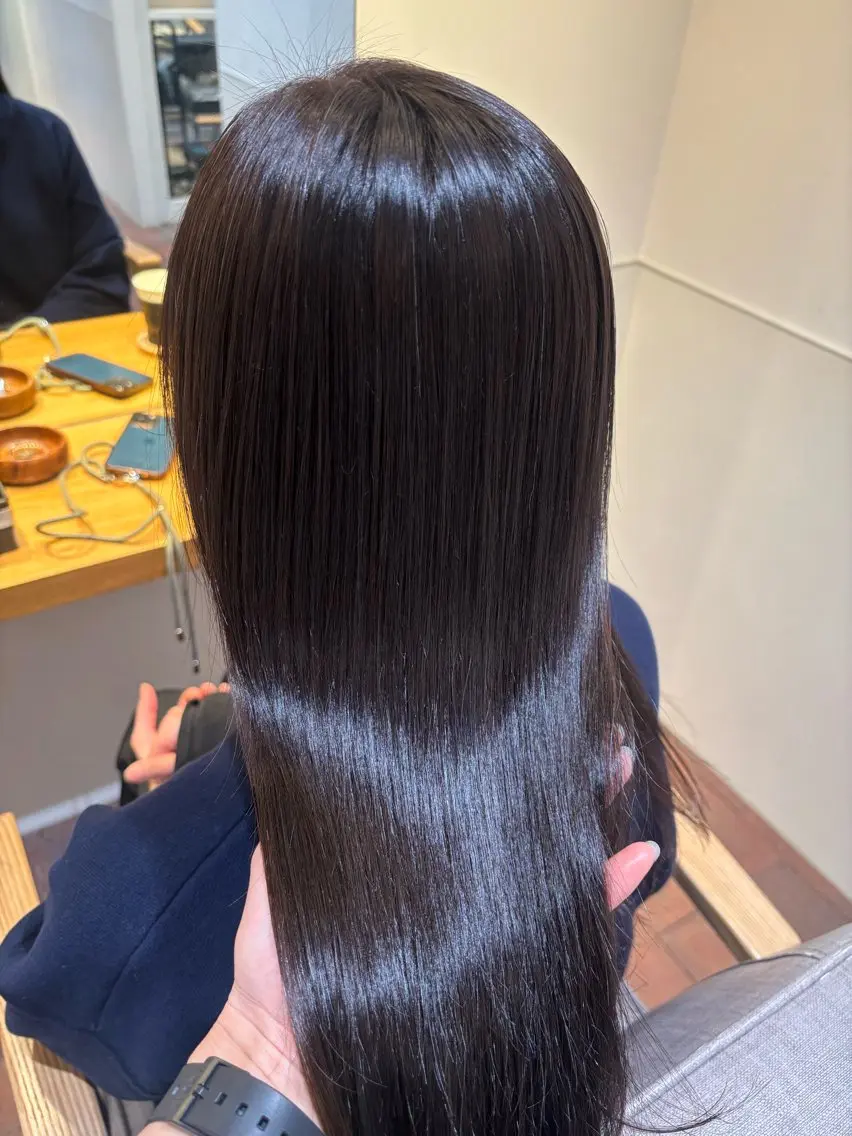 セミロング 縮毛矯正 マンツーマン 縮毛矯正/マユコのヘアスタイル