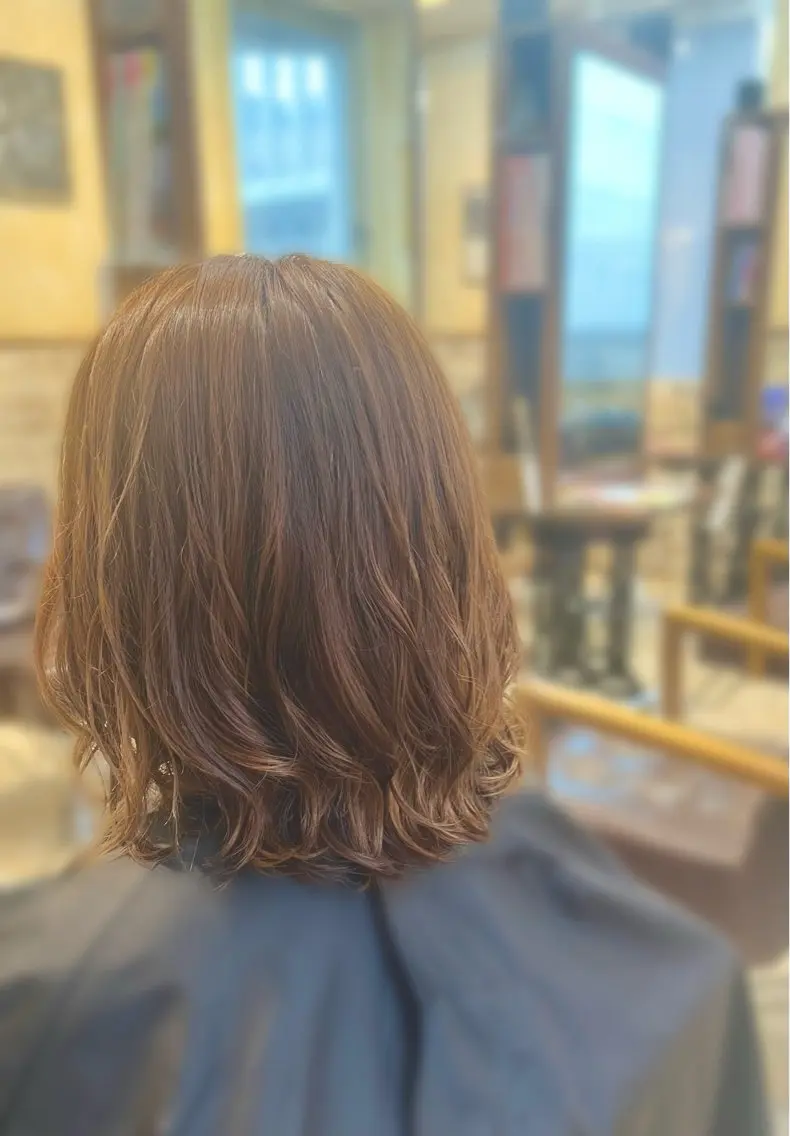 デザインパーマ+カット+2stepトリートメント17400→10000の写真