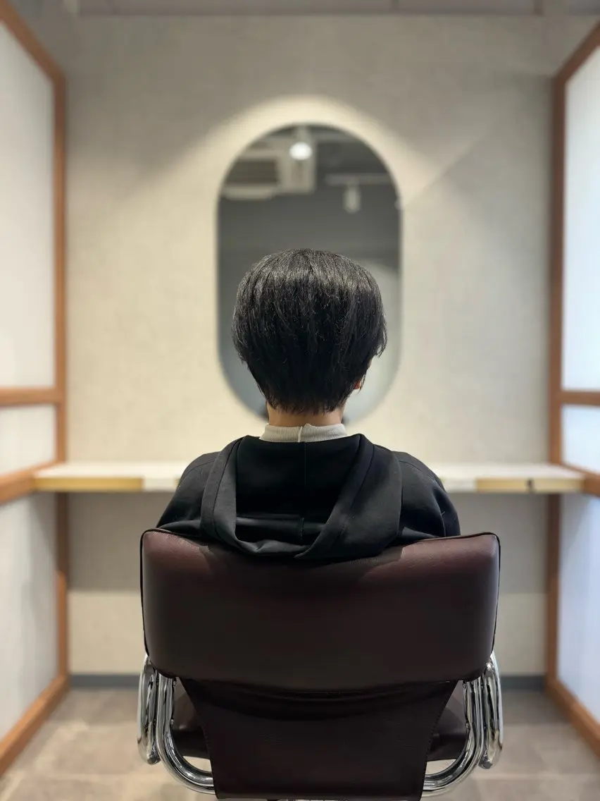 ショート カット くせ毛カット終着点 カワサキトオル溝の口のヘアスタイル