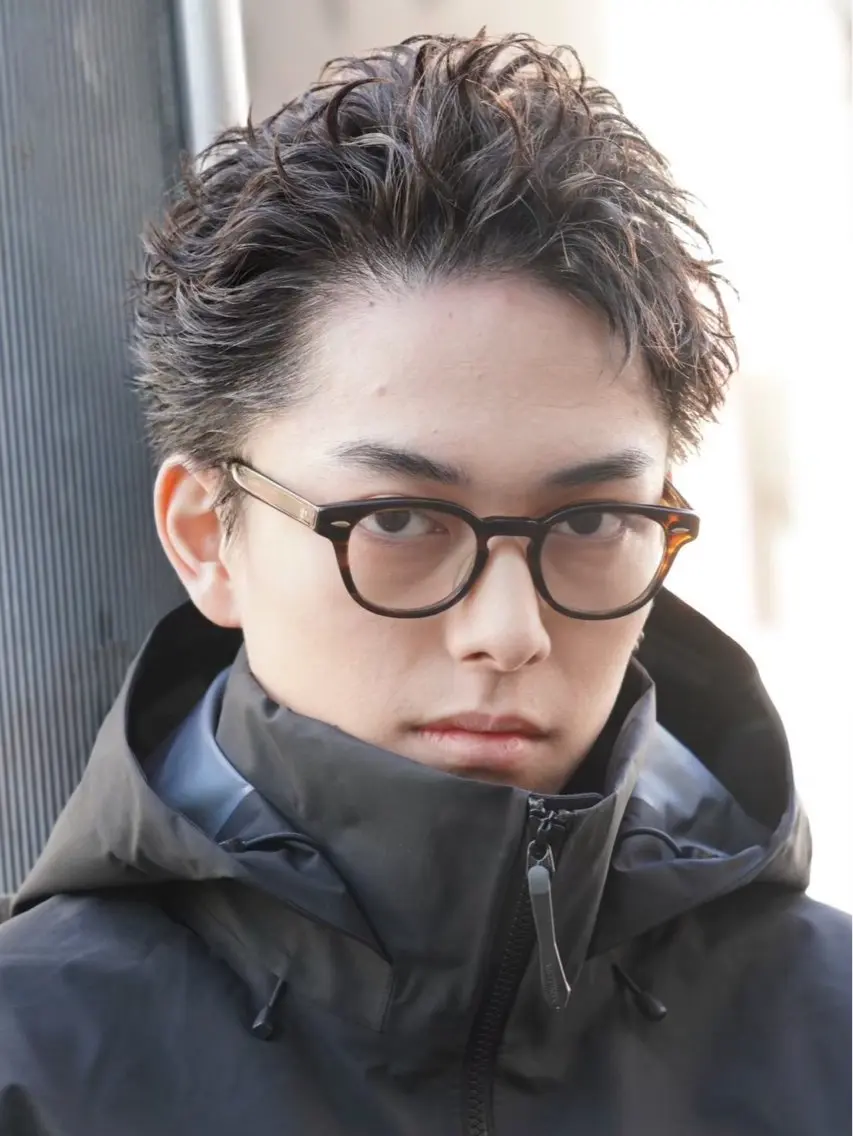 ショート パーマ 似合わせパーマ🔥 河浪 大智のヘアスタイル