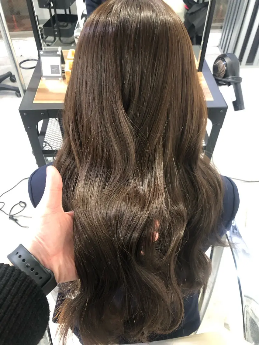 ミディアム カラー ヘアカラー トリートメント 艶髪育成サロン 京橋　shinのヘアスタイル