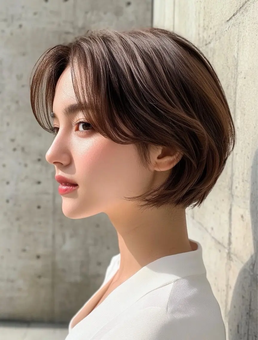 ショート 髪質改善/レイヤー ハッシュカットひなたのヘアスタイル