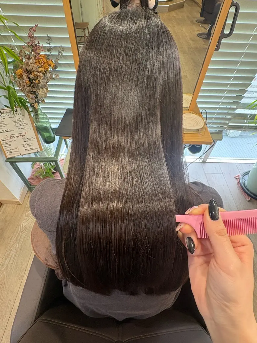 ロング 髪質改善 トリートメント 🤍ちなつ /髪質改善ヘアエステのヘアスタイル