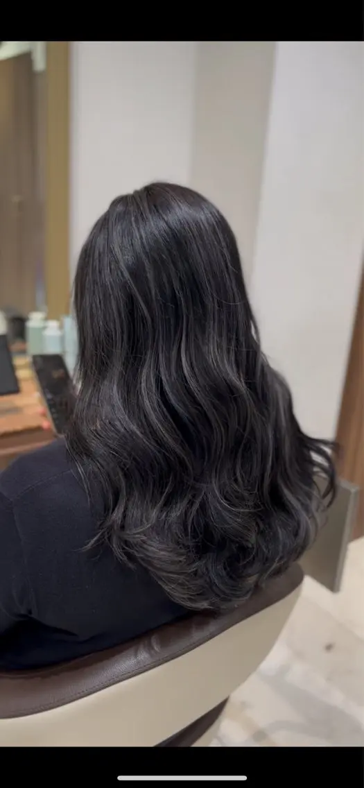 ロング ハイライト カット 縮毛矯正 ash平井店/永木 空✂️のヘアスタイル