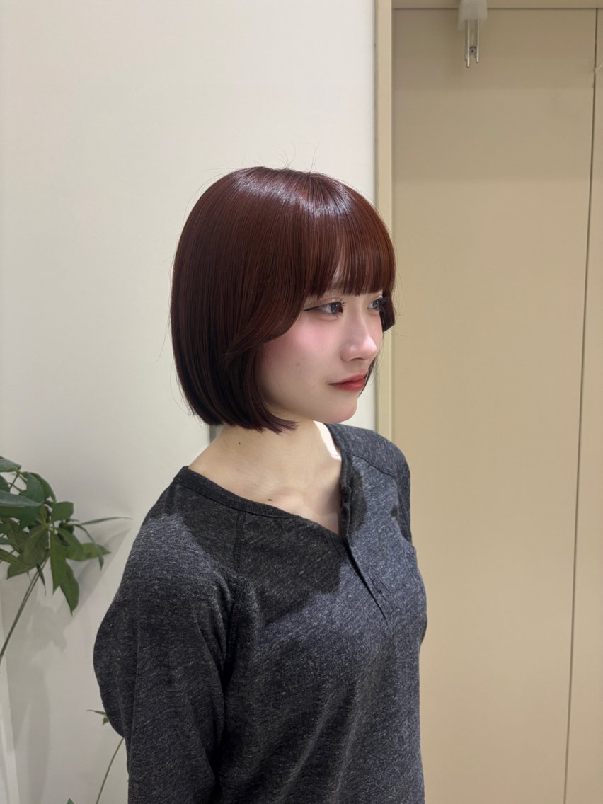 ショート カット ヘアカラー トリートメント Nozomi/モテ/ 天神/大人可愛い🥀のヘアスタイル