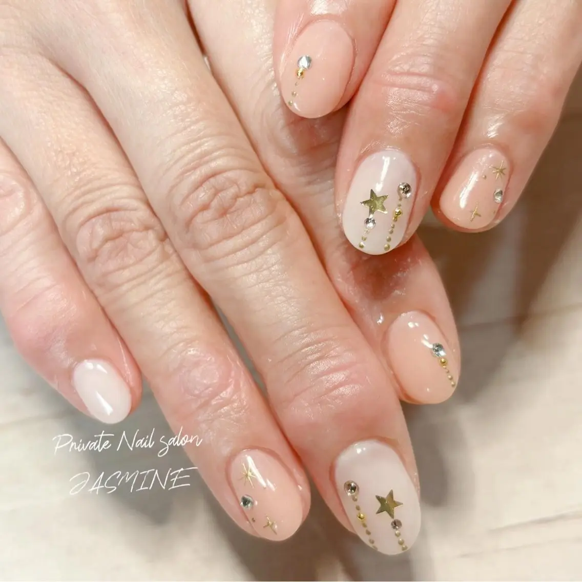 ネイル シンプルネイル 冬ネイル クリスマス Nail salon JASMINEのネイルデザイン