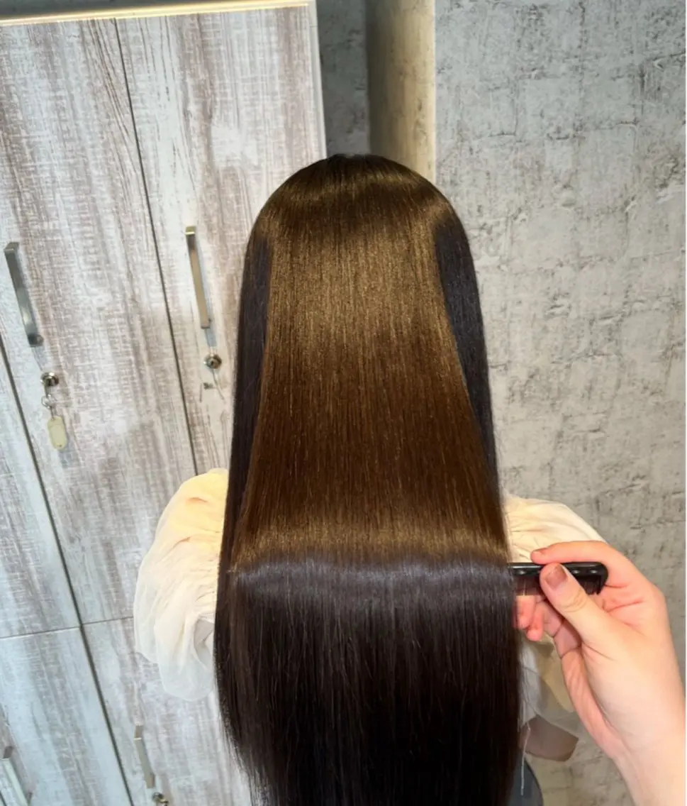 ミディアム カラー ヘアカラー トリートメント ✨髪質改善カラー✨ ななみのヘアスタイル