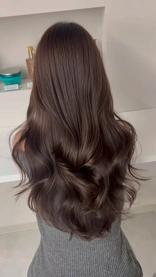 ロング カラー モリシタ チョウのヘアスタイル