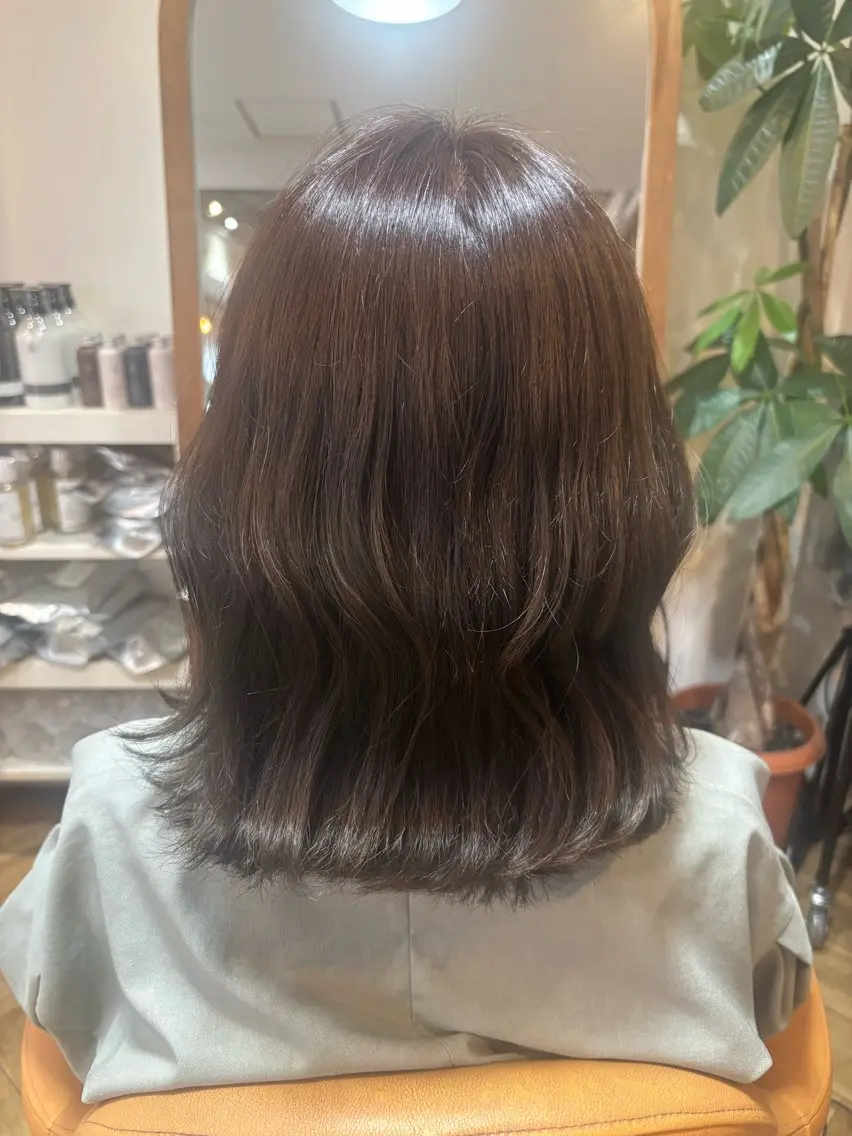 ミディアム トリートメント 藤原実璃 TR&スパ モデル様募集中のヘアスタイル