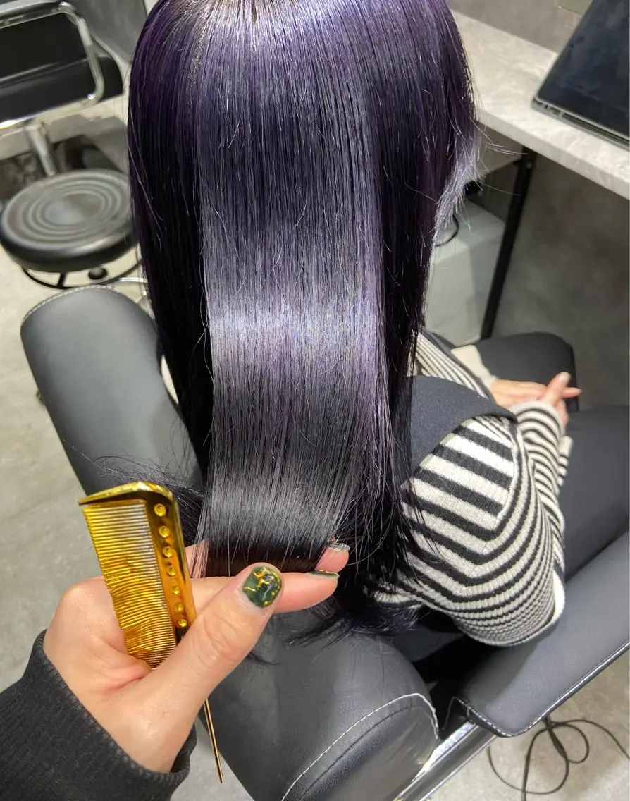 セミロング 髪質改善 トリートメント カット ヘアカラー トリートメント 🦉静かに過ごしたい 方、個室席🦉タナカのヘアスタイル