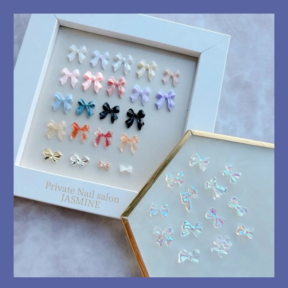 ネイル リボン Nail salon JASMINEのネイルデザイン