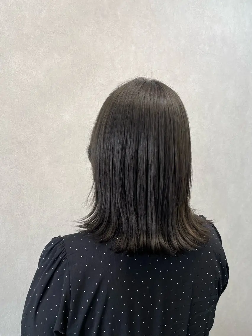 ミディアム カット ヘアカラー 瀬野 まみのヘアスタイル