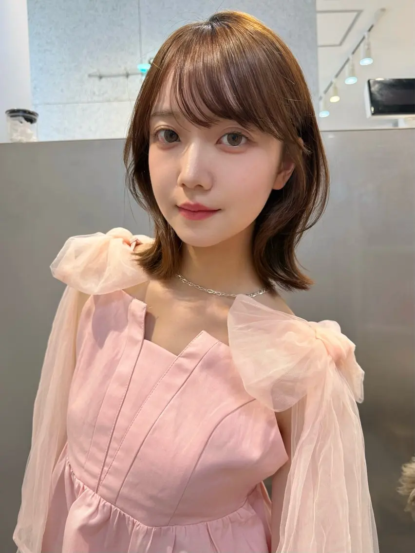 【人気No.1🩷】韓国風カット+イルミナカラー+4step超音波トリートメントの写真