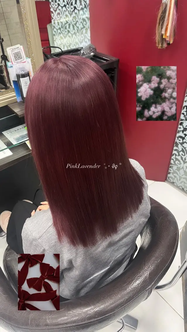 セミロング カラー レイヤーカット 艶髪🎀HINATAのヘアスタイル