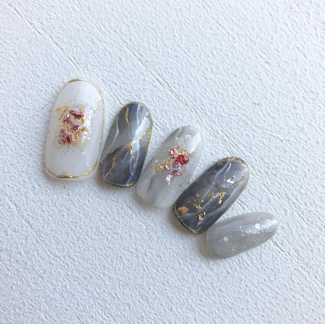 ネイル アートネイル 大理石ネイル(マーブル) rina eye&nailのマツエク・マツパデザイン