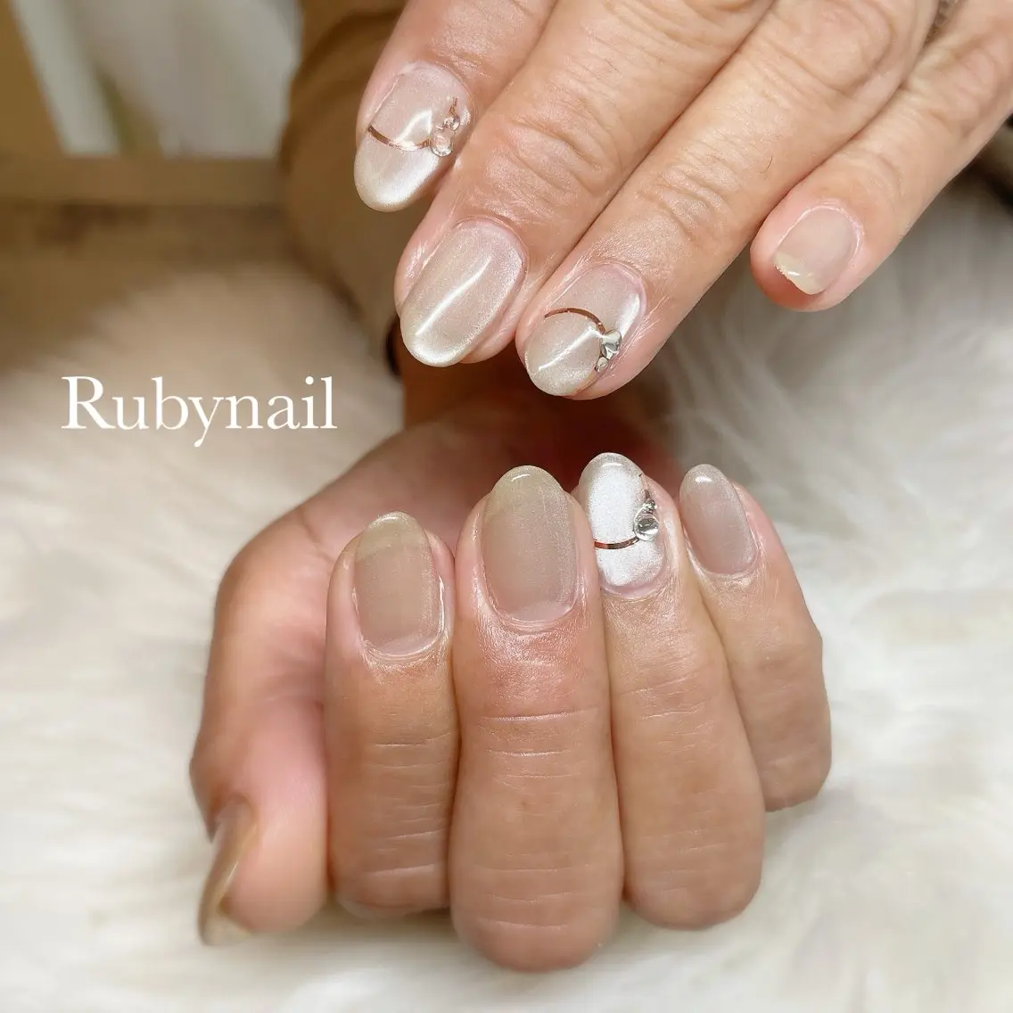 ネイル マグネットネイル プライベートサロン Rubynailのネイルデザイン