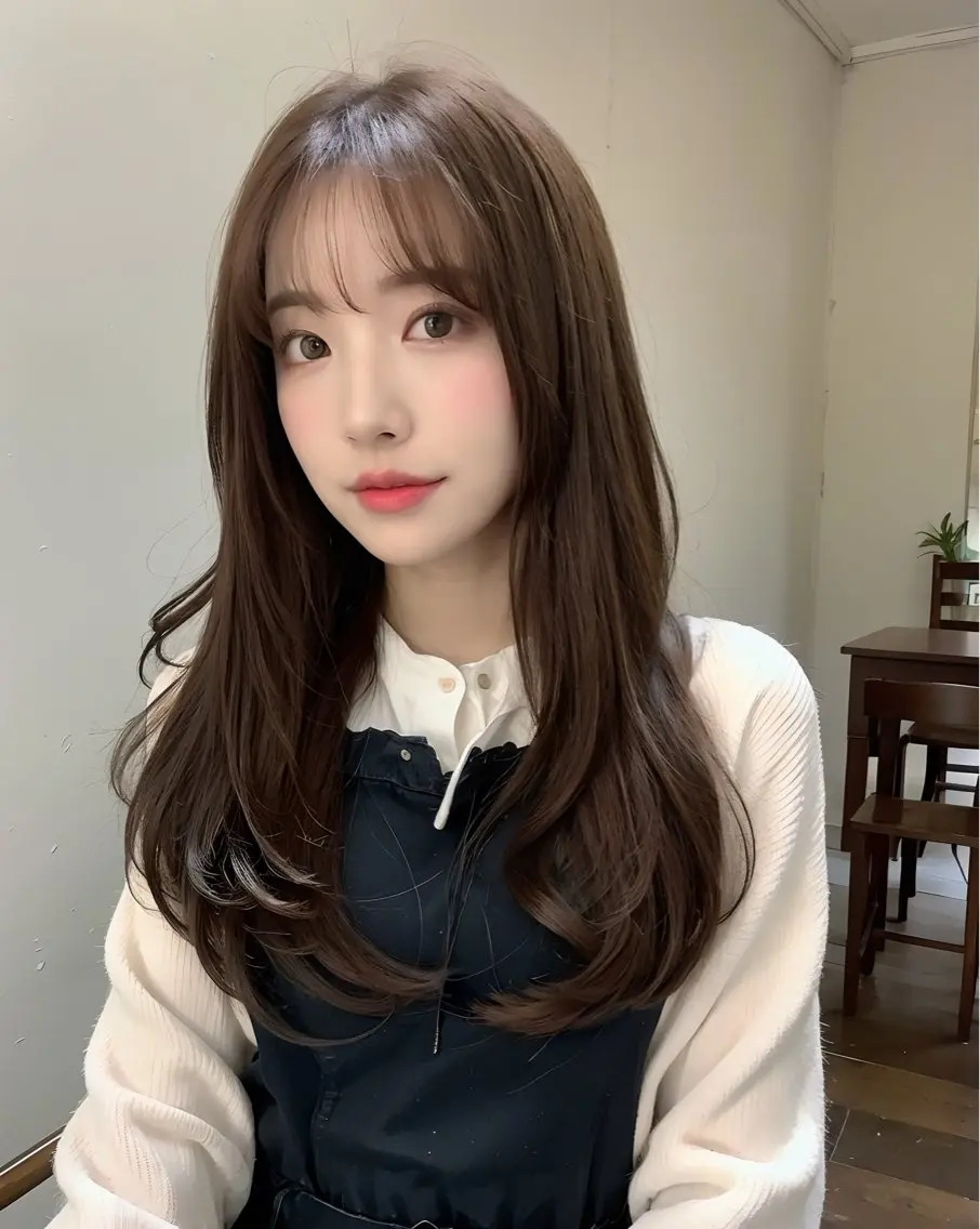 セミロング 顔まわりレイヤー 顔周りカット レイヤーカット カットモデル募集 ミネのヘアスタイル