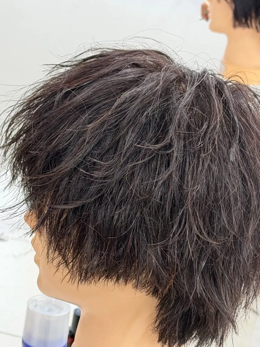 メンズ ハイトーン/ 毛流れ/湘海のヘアスタイル