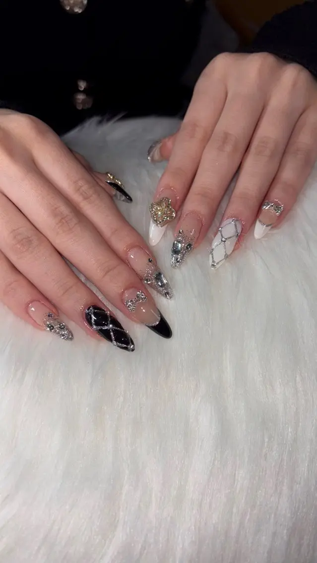 ネイル アートネイル フレンチネイル ジェルネイル ガーリー 韓国ネイル ハンドネイル yu nailのネイルデザイン