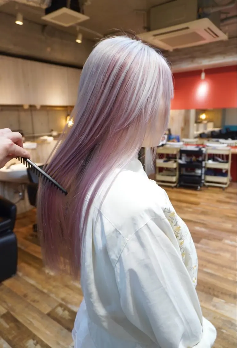 ロング カラー ヘアカラー トリートメント ❤️カラー得意 🧡松浦睦樹❤️のヘアスタイル