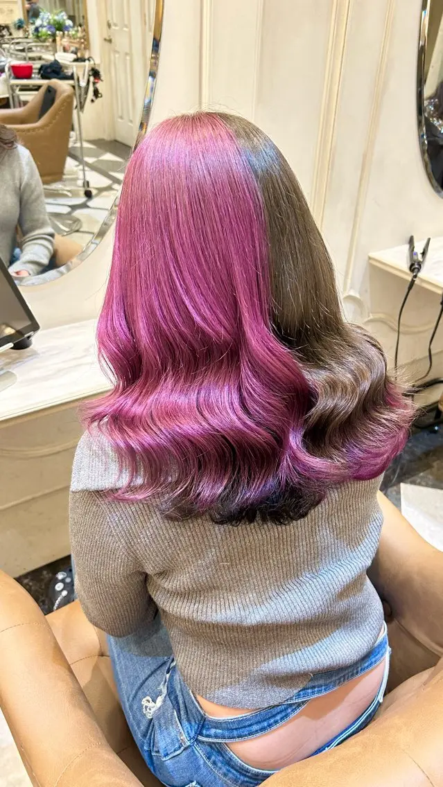 ミディアム カラー ゆう🫧 透明感/ハイトーンのヘアスタイル