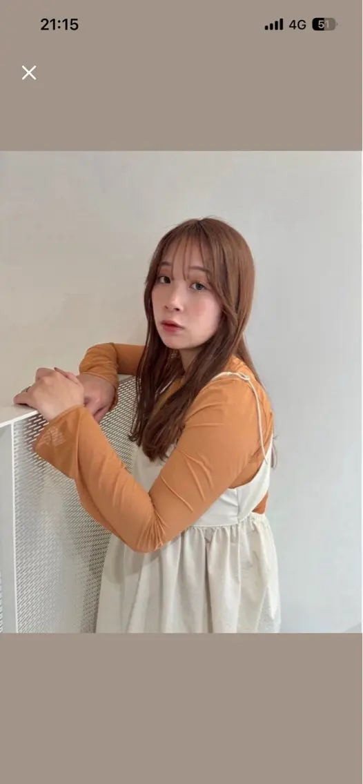 ロング カラー 横山 心優のヘアスタイル