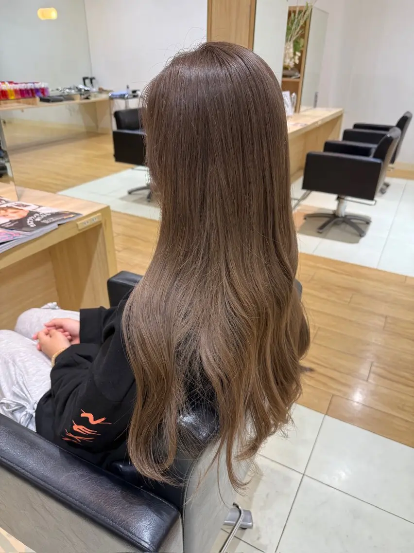 ロング カラー カット ヘアカラー トリートメント 鹿児島 聖来のヘアスタイル
