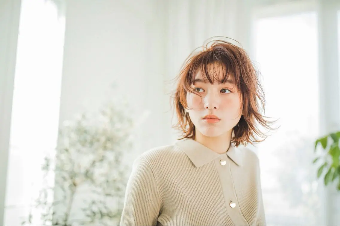 ミディアム カラー 透明感カラー ヘアカラー トリートメント ヘッドスパ 🪐透明感カラー/ カワクボ モネのヘアスタイル