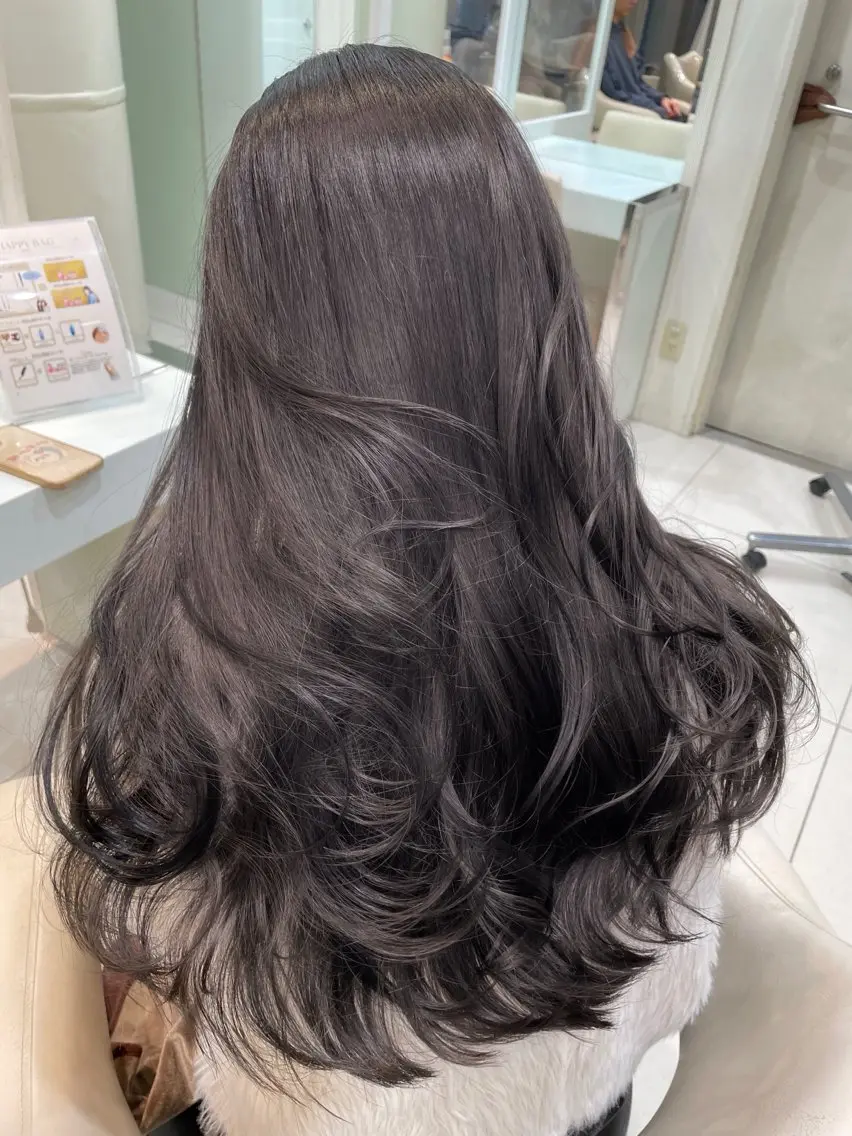 ロング ヘアカラー トリートメント ♡大人カワイイ hair♡徳井はやとのヘアスタイル