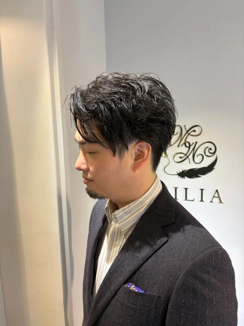 パーマ メンズ パーマ 樅木 恒毅のヘアスタイル