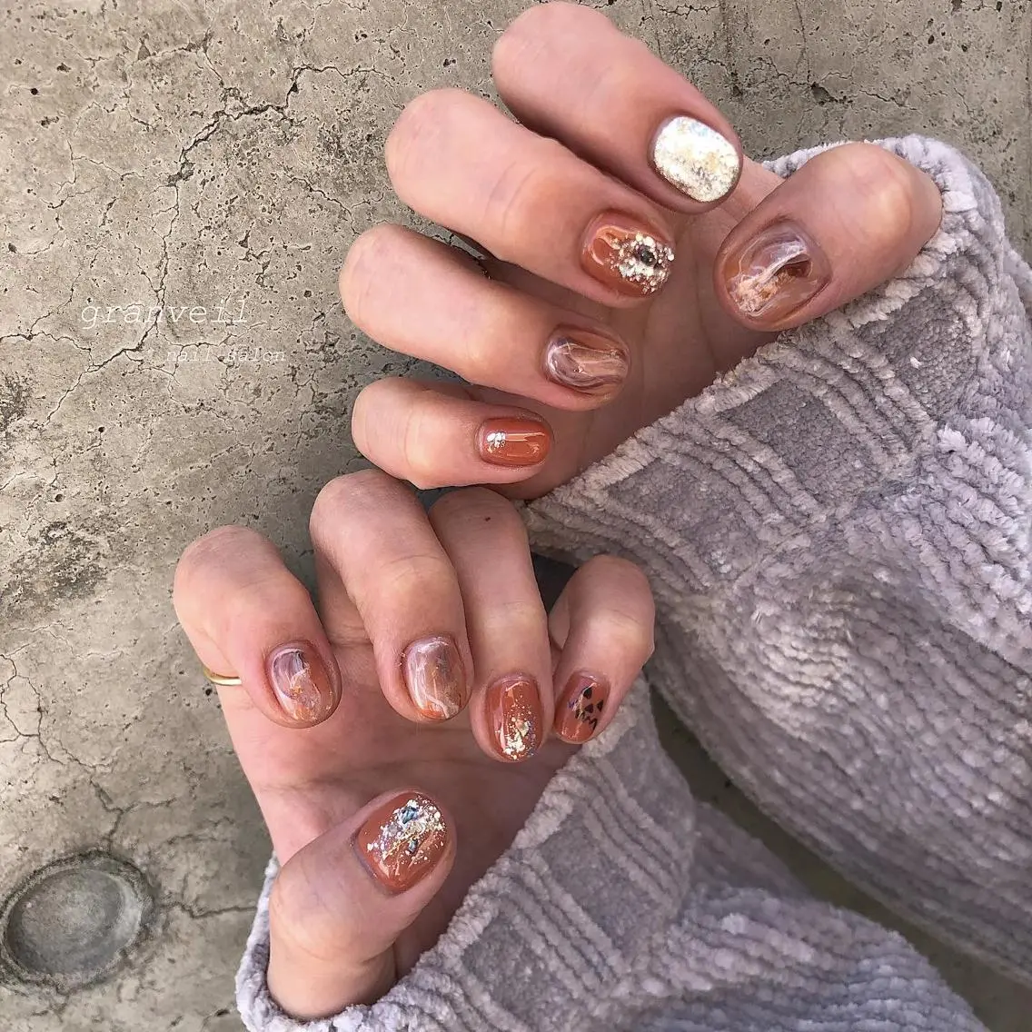 ネイル ニュアンスネイル nail salon granveilのネイルデザイン