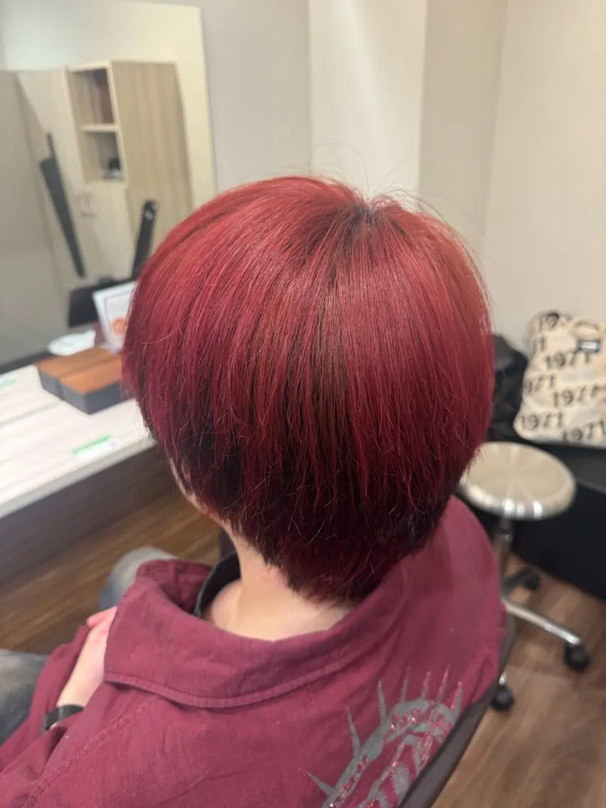 ヘアカラー➕トリートメントの写真