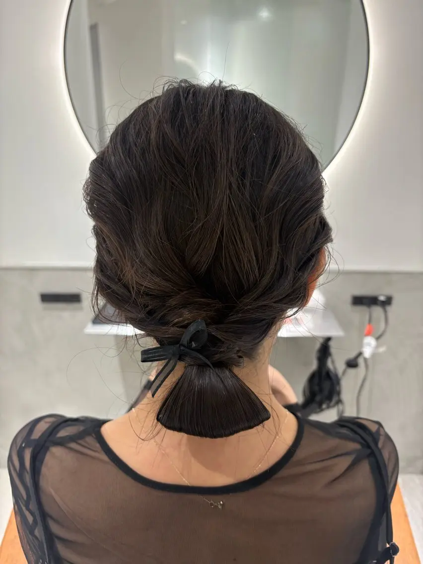 ミディアム ヘアセット 髪質改善/レイヤー× 縮毛矯正🤍maiのヘアスタイル