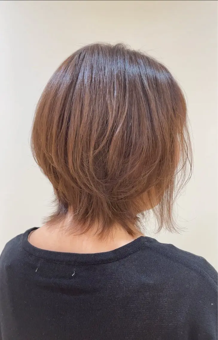 ショート ウルフカット カット ヘアカラー トリートメント 池田 早穂のヘアスタイル
