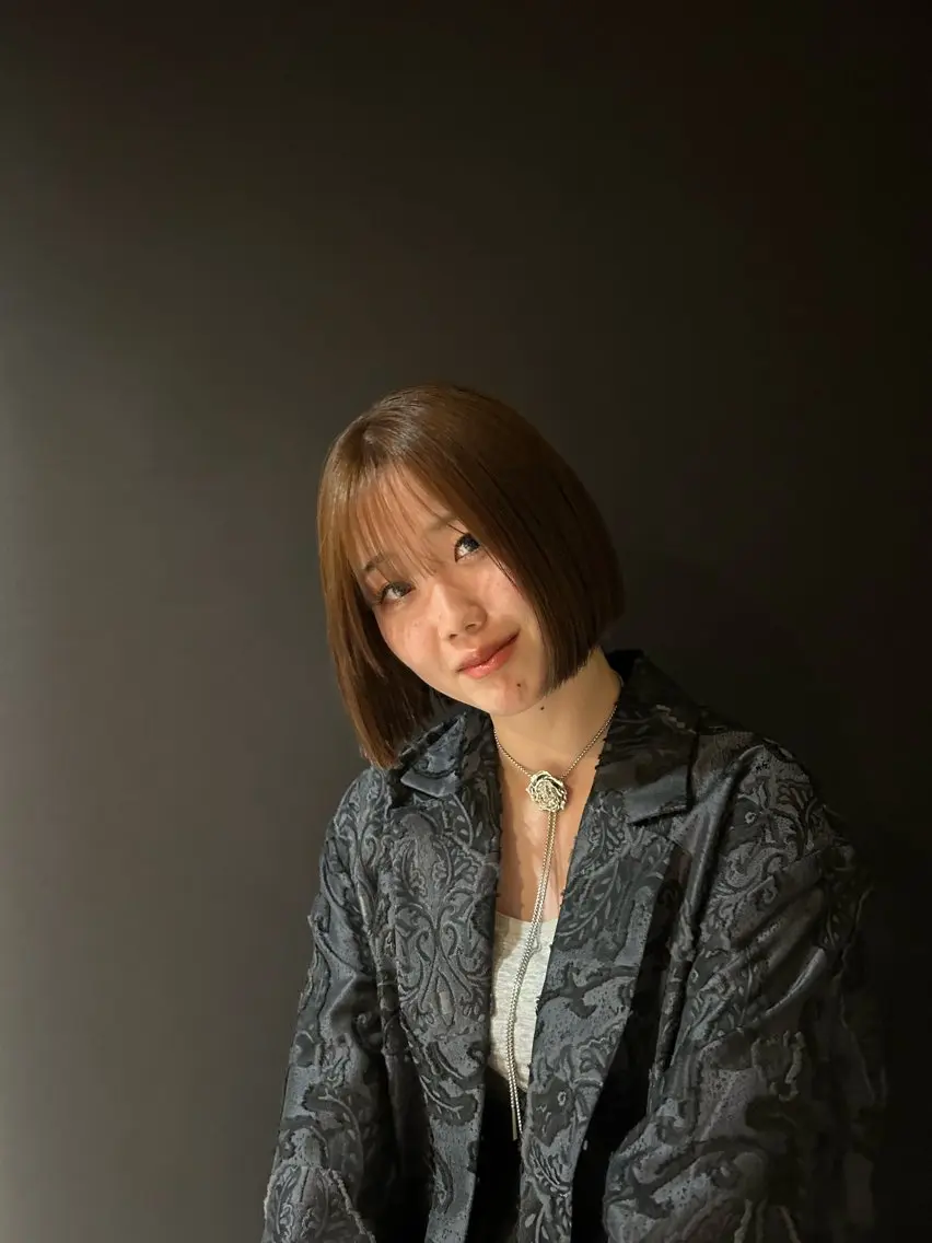 ミディアム カット ヘアカラー トリートメント 成田 渉太郎のヘアスタイル
