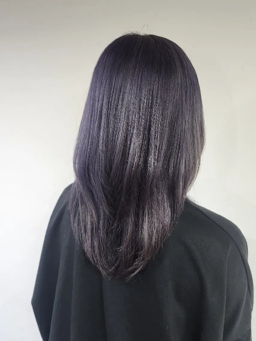 ミディアム カラー ブリーチ ラベンダーカラー 縮毛矯正/カラー/ Natsukoのヘアスタイル