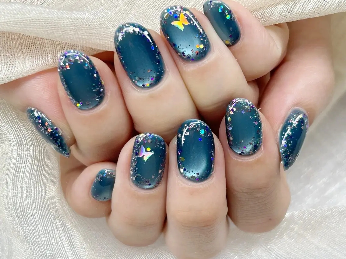 ネイル アートネイル チークネイル 成人式 入学式 長さ出し ハンドネイル Lino Nailのネイルデザイン