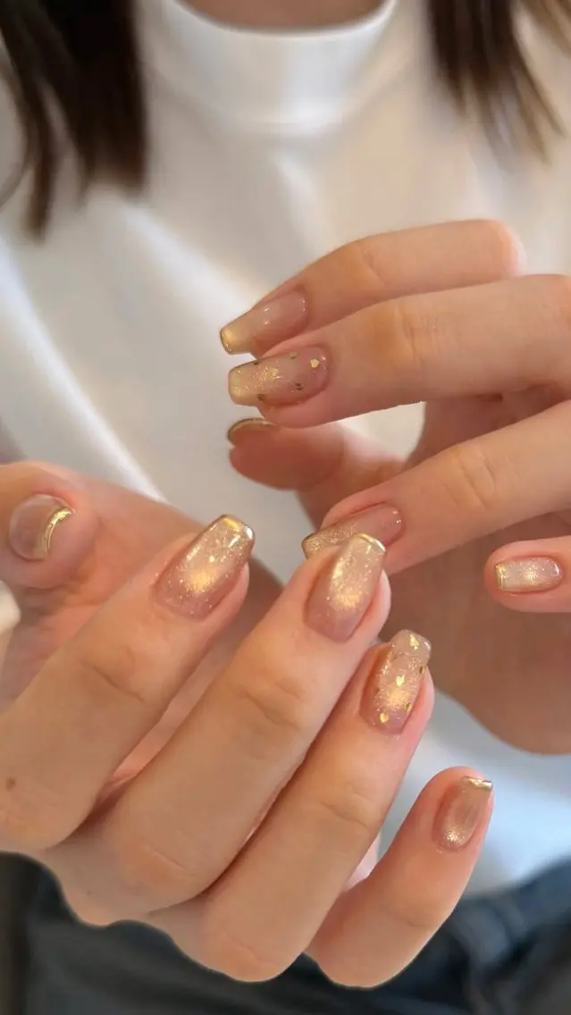 ネイル ボルドー ブラウン フレンチネイル マグネットネイル ニュアンスネイル ハンドネイル ANA.CHUO 本川越店舗のネイルデザイン