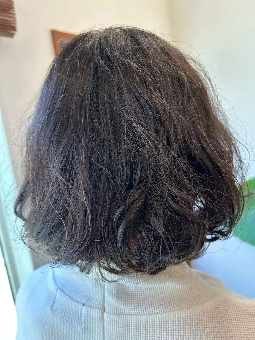 ミディアム パーマ 【似合わせカット 】🦋岩崎 美保🐾のヘアスタイル